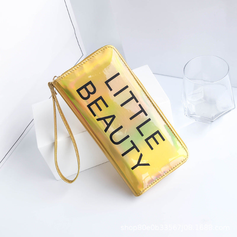 Wholesale PU Printed Letter Three Fold Wallet